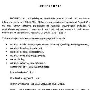 referencje budimex 2